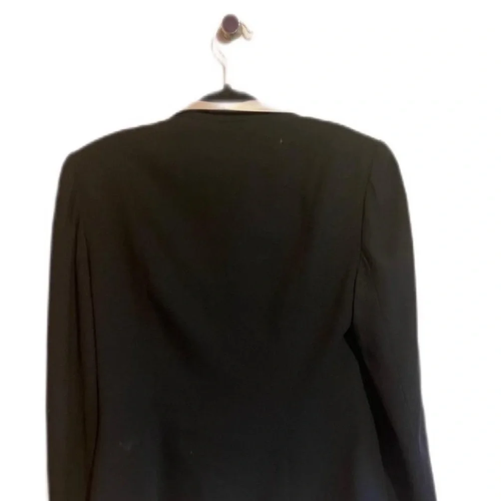 Dior Women's Black Blazer with White Collar